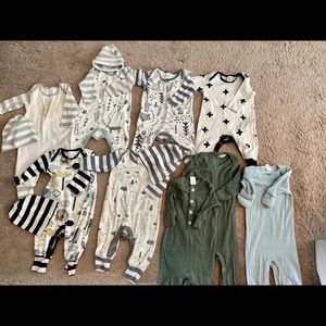Lot of 3-6 100% cotton rompers